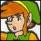 Link holds up three fingers